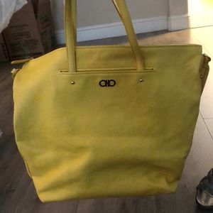 Salvatore Ferragamo Mika Large Yellow Tote